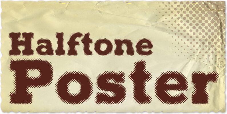 Halftone Poster Schriftart