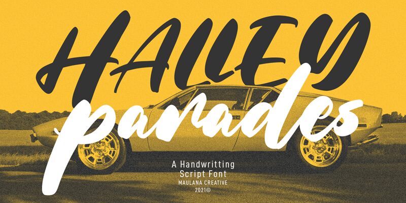 Halley Parades Script Schriftart