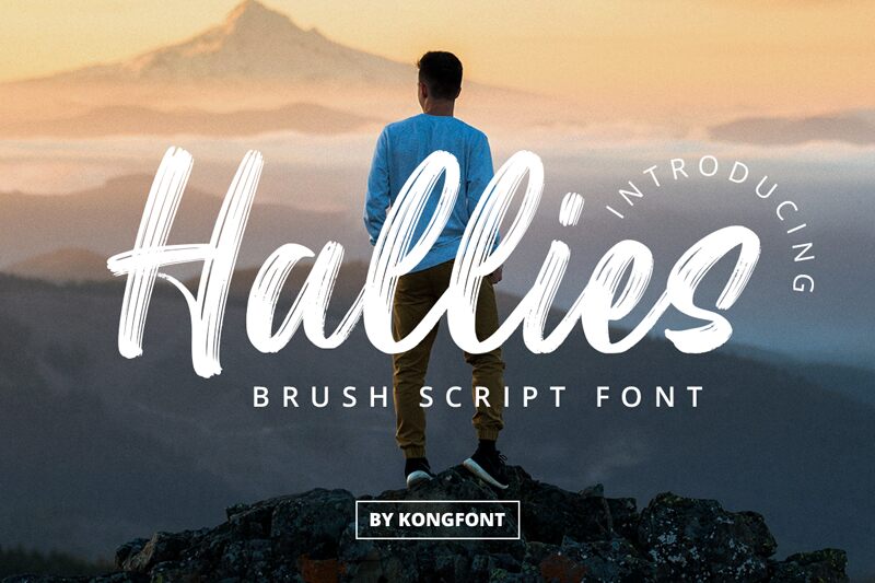 Hallies Schriftart