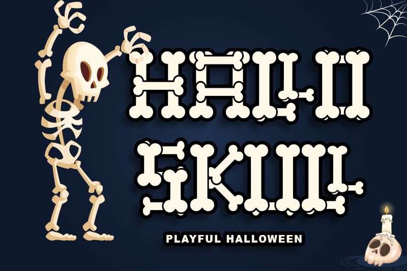 Hallo Skull Czcionka