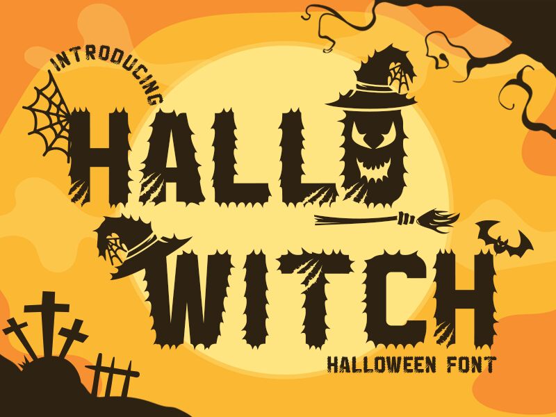 Hallo Witch Schriftart
