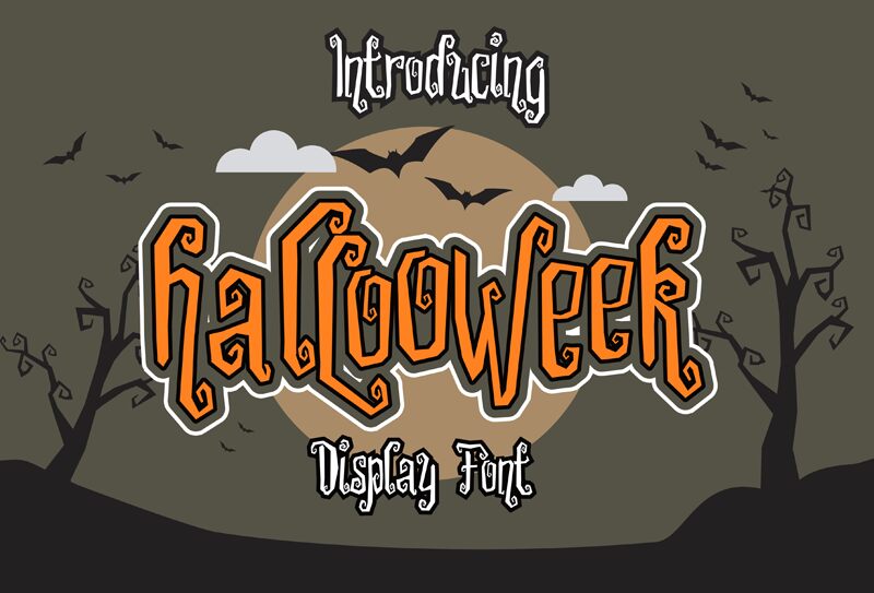 Hallooweek Schriftart