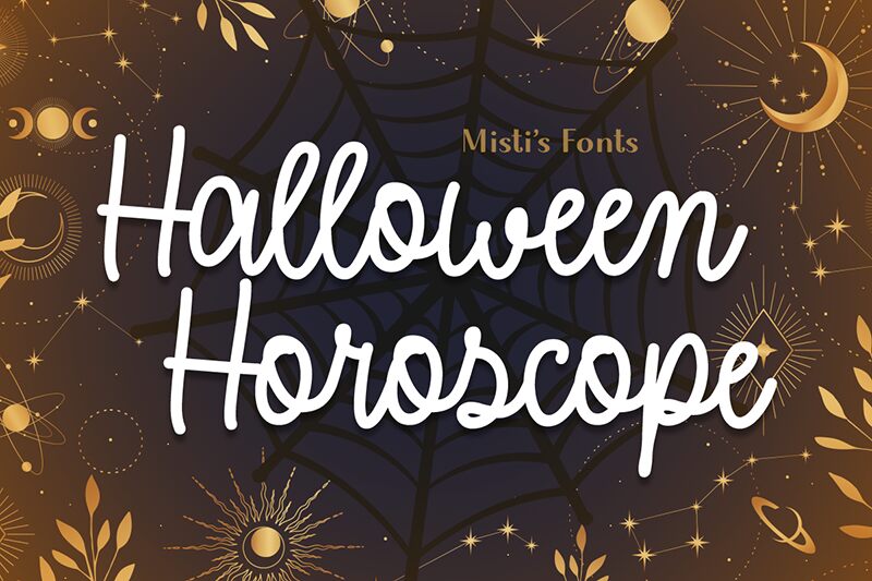 Halloween Horoscope Schriftart