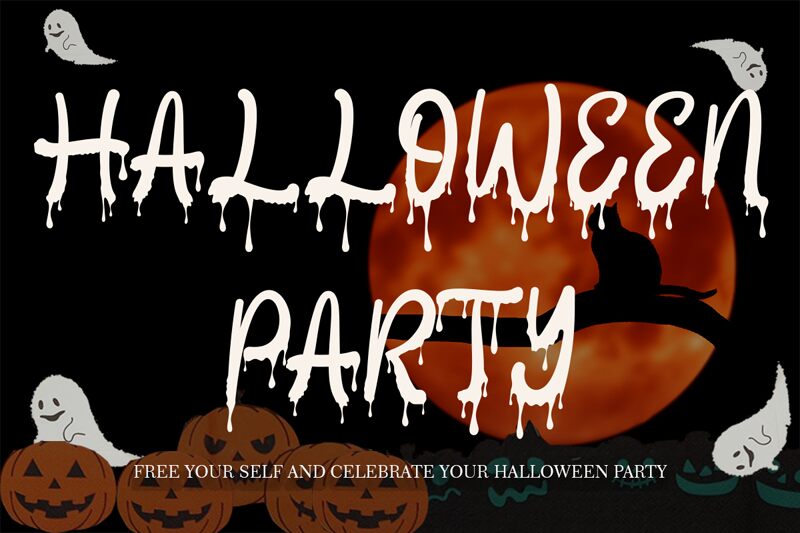 Halloween Party Schriftart