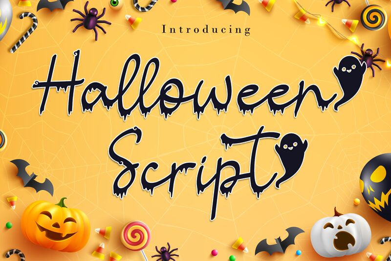 Halloween Script Schriftart