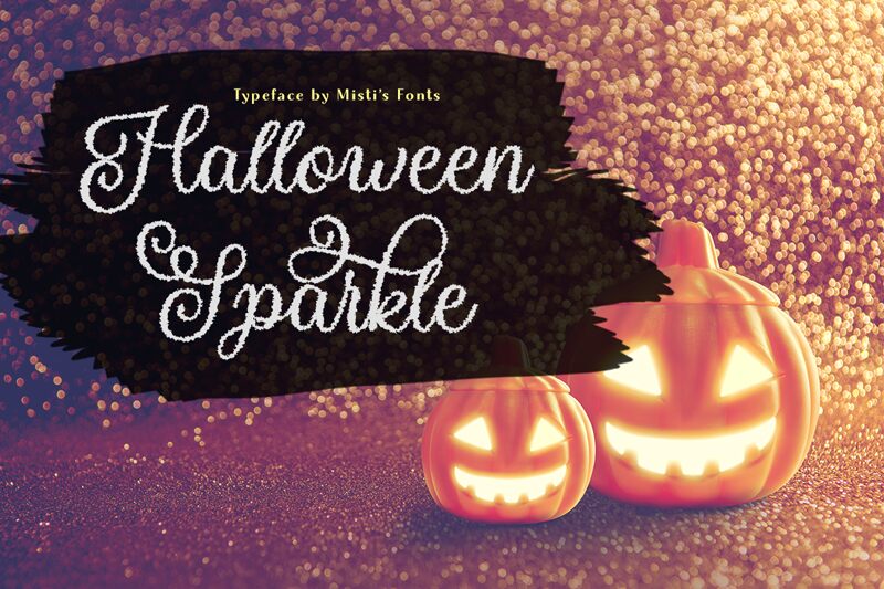 Halloween Sparkle Schriftart