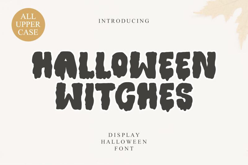 Halloween witches Schriftart