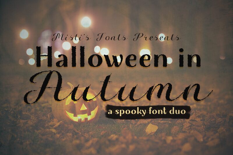 Halloween in Autumn Schriftart