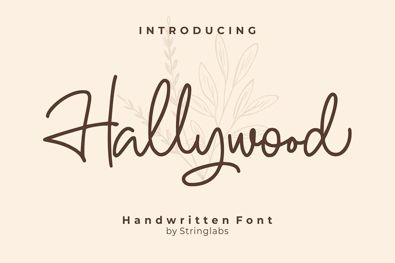 Hallywood Schriftart