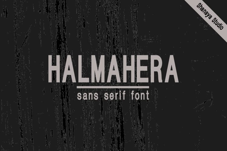 HALMAHERA Schriftart