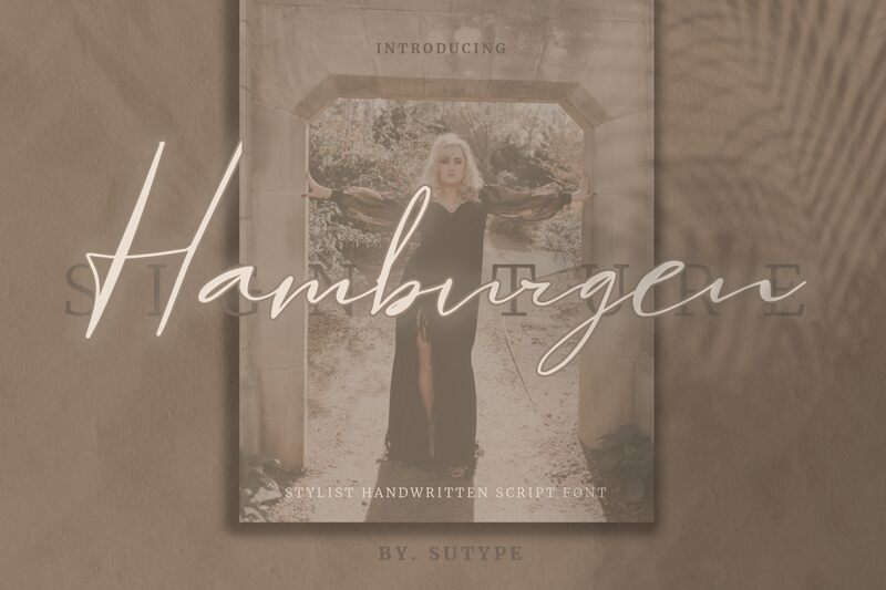 Hamburgen Signature Schriftart