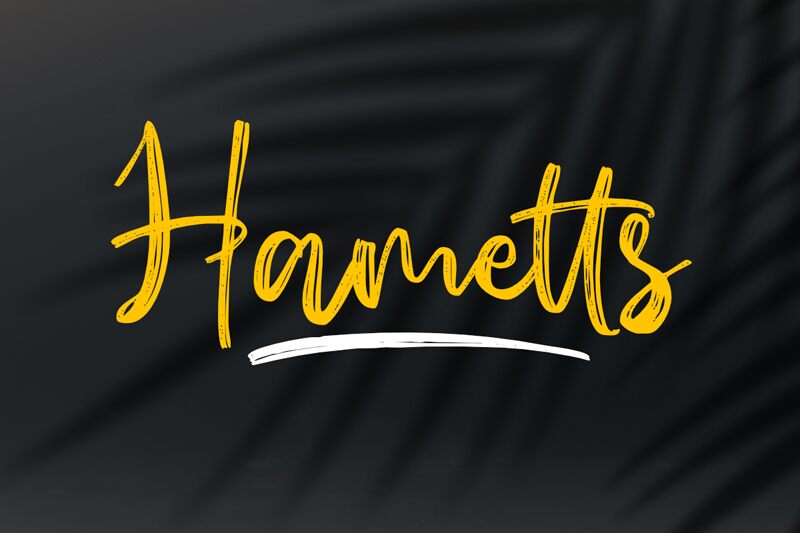 Hametts Schriftart