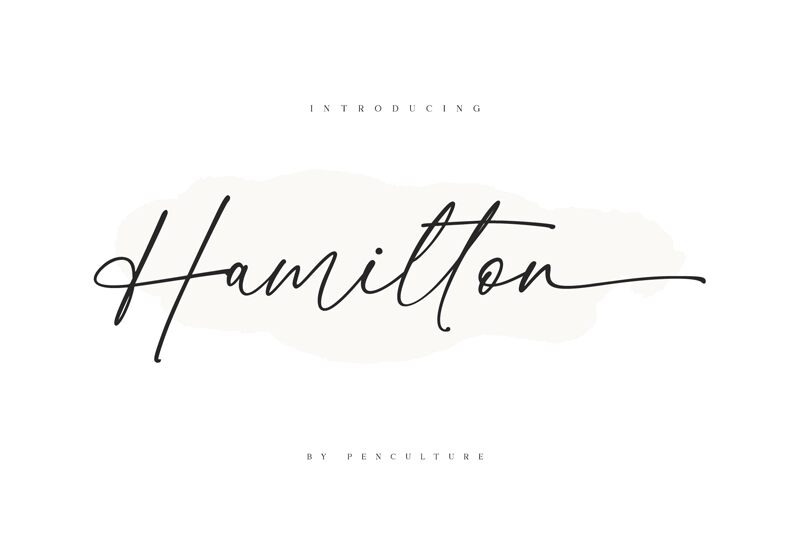 Hamilton Schriftart