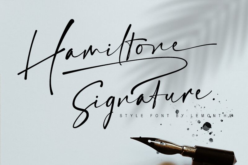 Hamiltone Schriftart