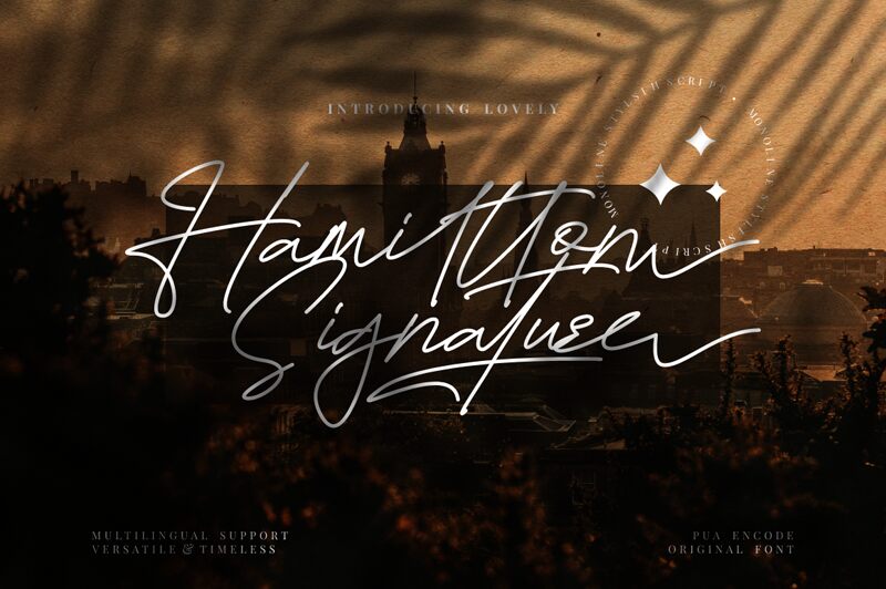 Hamiltton Signature Schriftart