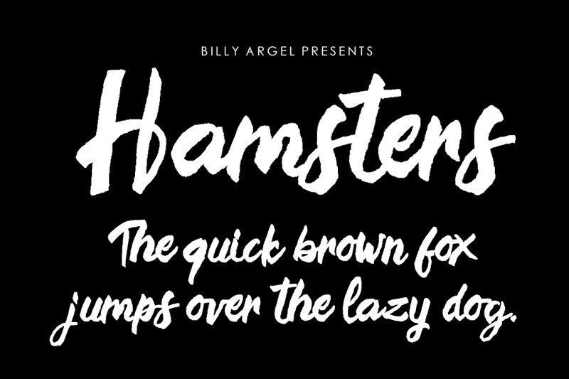 Hamsters Schriftart