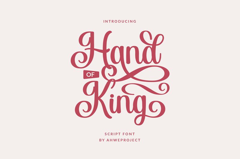 Hand of King Schriftart