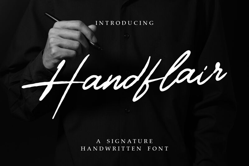 Handflair — Présentation de la police