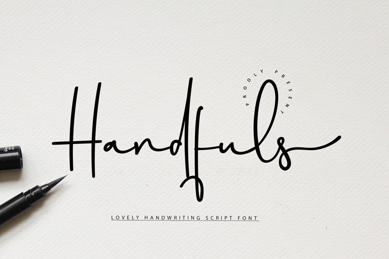 Handfuls Druh písma