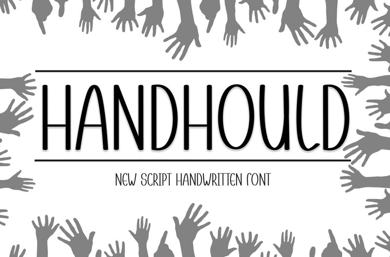 Handhould Schriftart