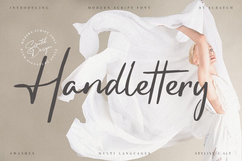 Handlettery Schriftart