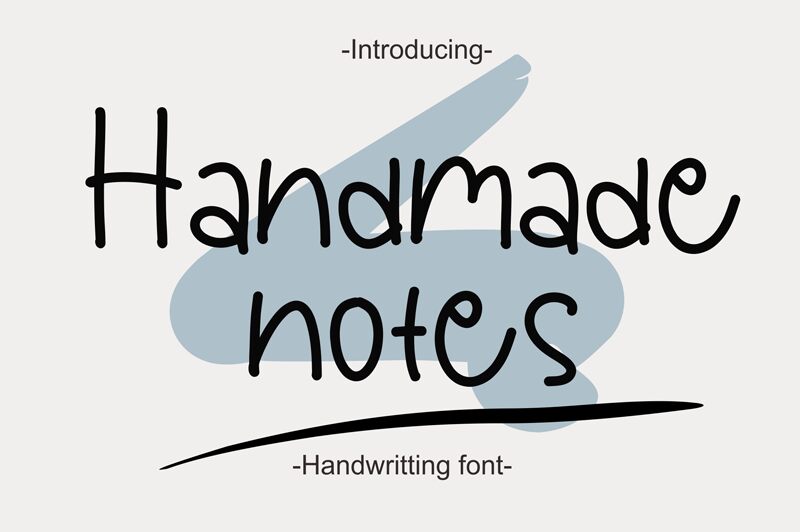 Handmade Notes font