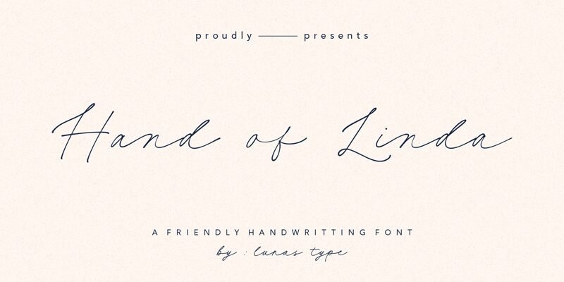 Hand of Linda Schriftart