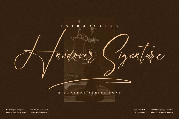 Handover Signature Czcionka