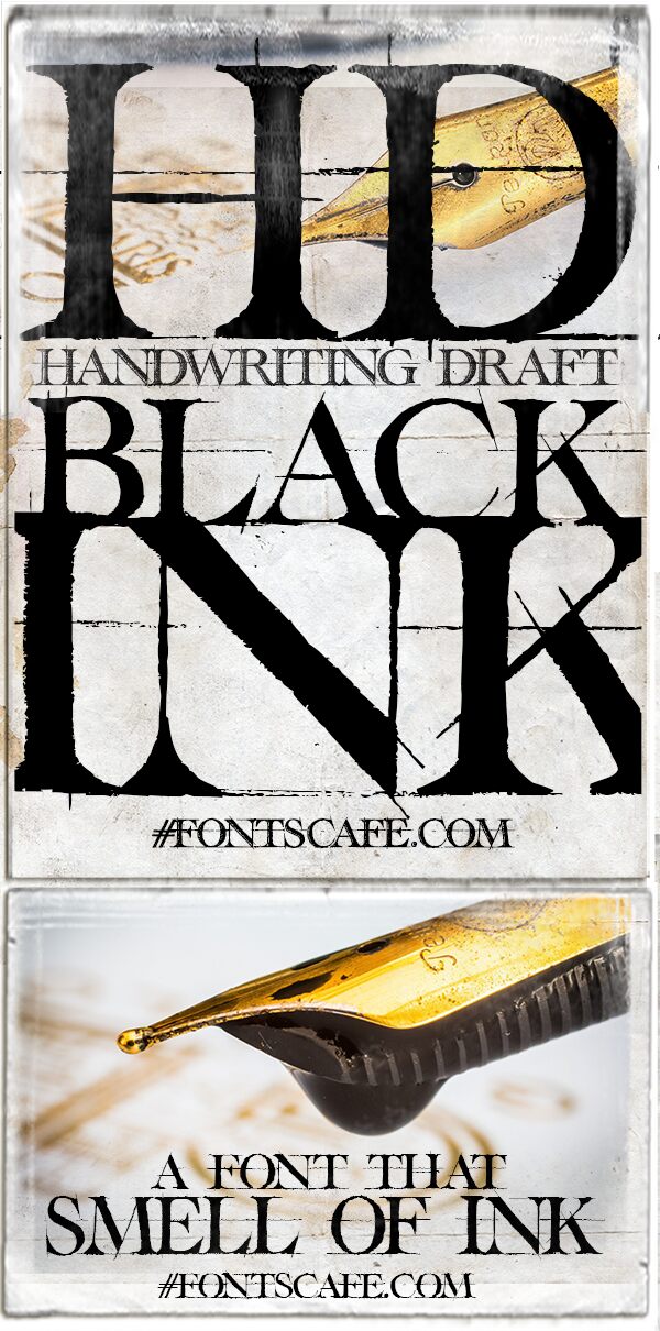 handwriting-black-draft Carattere