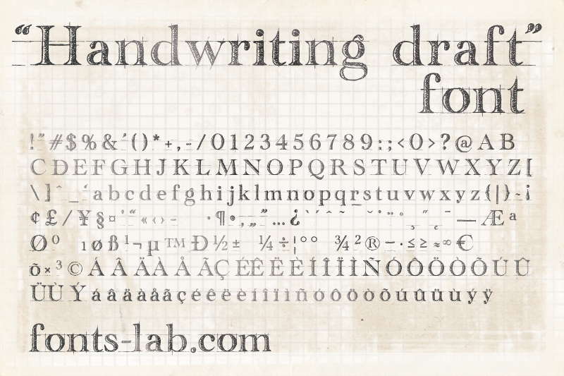 handwriting-draft_free-version Czcionka