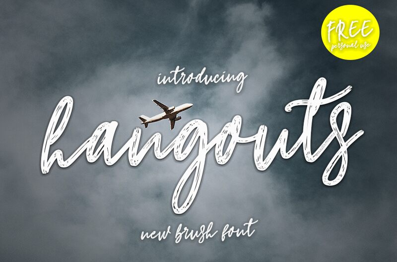 hangouts Schriftart