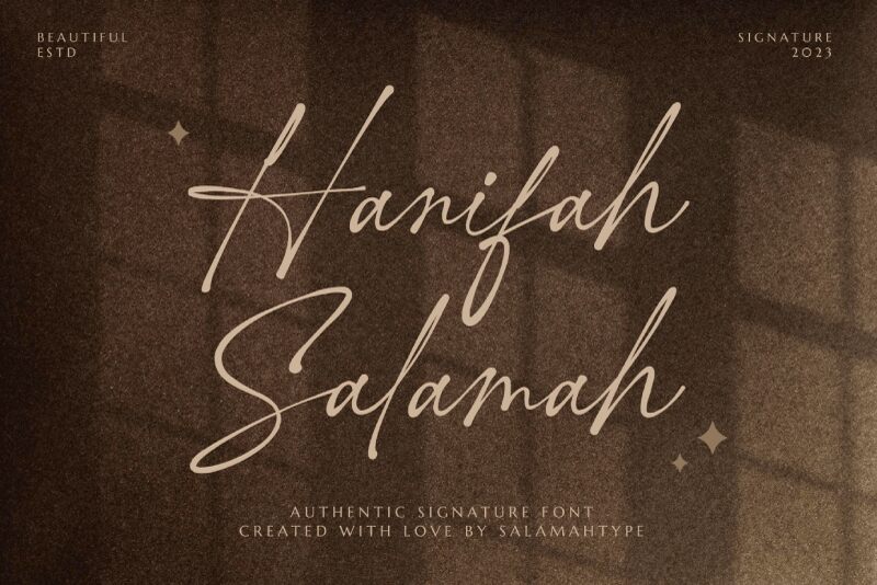 Hanifah Salamah Schriftart