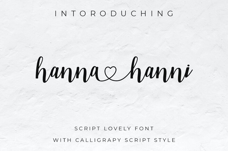 hanna hanni Schriftart
