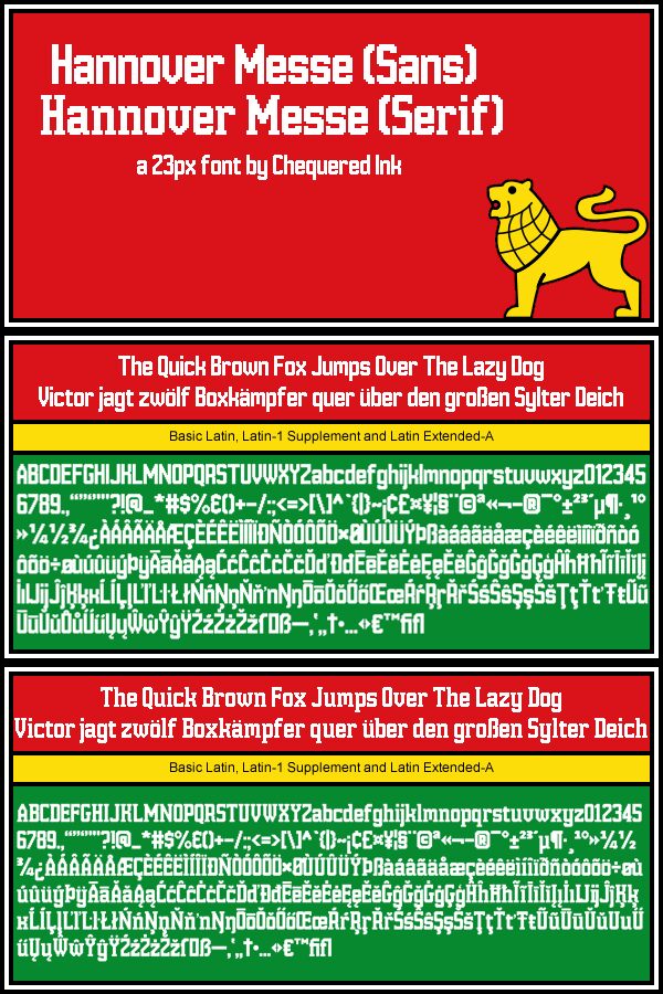 Hannover Messe Czcionka
