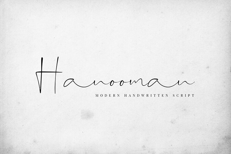 Hanooman Script Schriftart