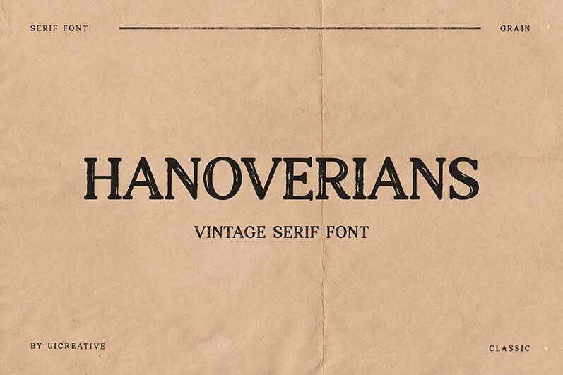 Hanoverians Schriftart