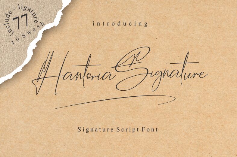 Hantoria Signature Carattere