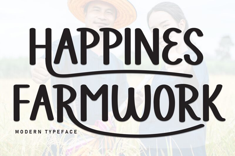 Happines Farmwork 字体
