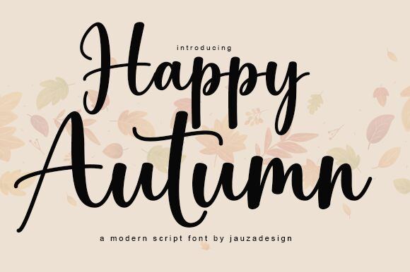 Happy Autumn Schriftart