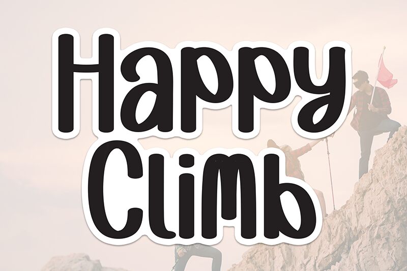 Happy Climb 字体