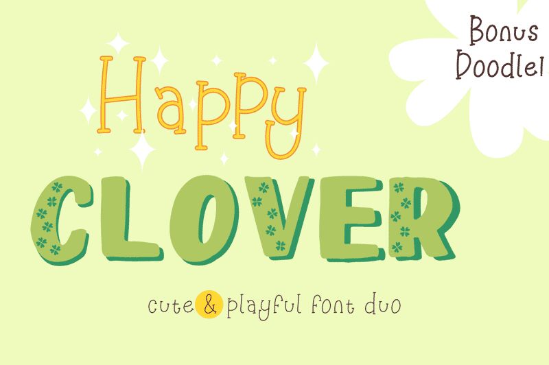 Happy Clover Leaf Carattere