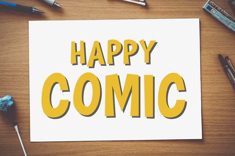 HAPPY COMIC Czcionka
