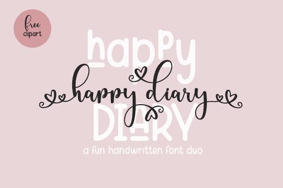 Happy Diary Czcionka