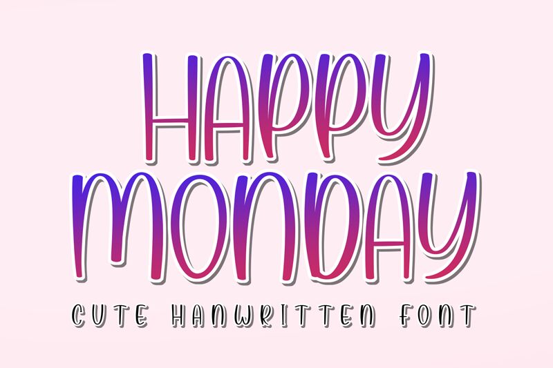 Happy Monday Шрифт