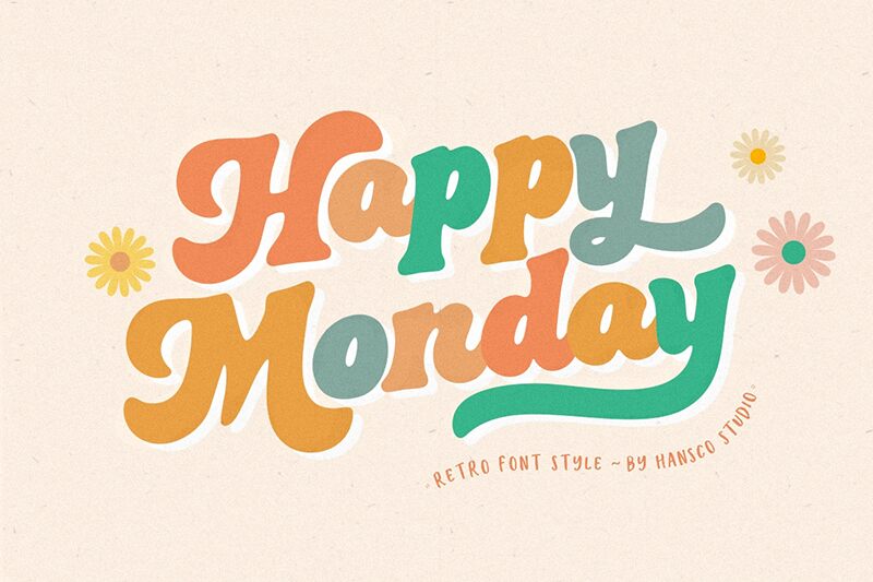 Happy Monday Carattere