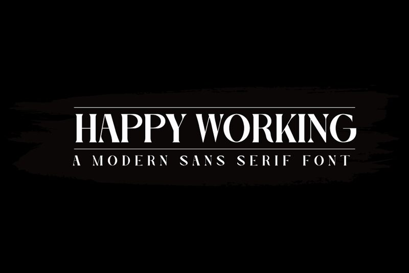 Happy Working Schriftart