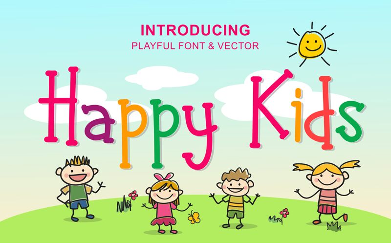 Happy Kids Schriftart