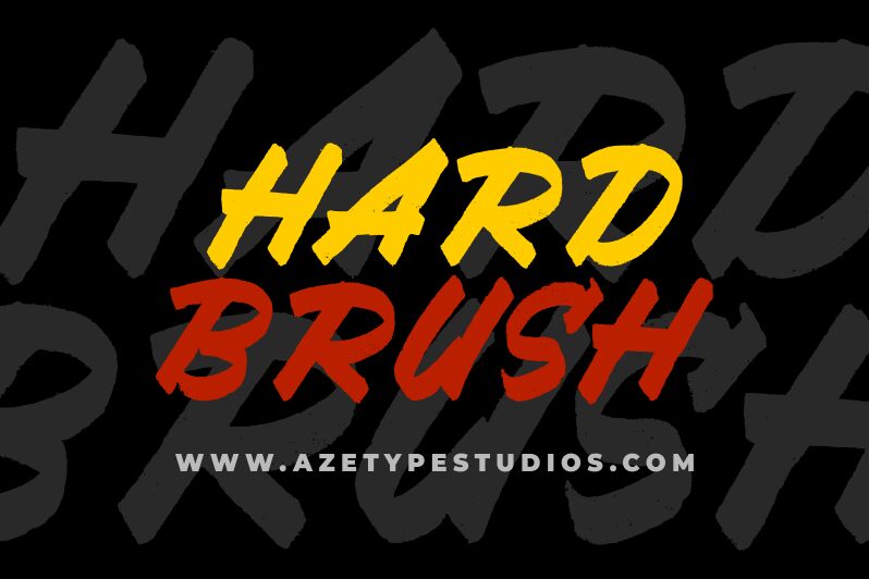 Hard Brush Шрифт