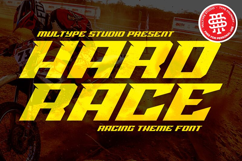 Hard Race Schriftart