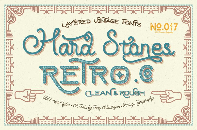 Hard Stones Sans Strip Schriftart